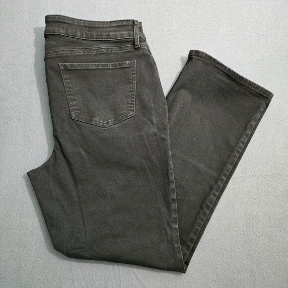 NYDJ Women 14P Black Marilyn Straight Lift Tuck Technology Jeans - Picture 2 of 13